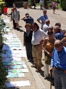 Esposizione dei disegni nei Giardini